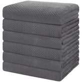 HOMEXCEL 6-pack bath towels with ultra-soft microfiber for cozy skin