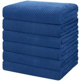 HOMEXCEL bath towel set in blue with soft weave for everyday comfort.
