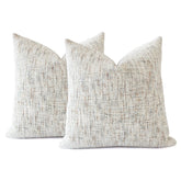 HOMFINER textured chenille cover closeup in cream tones for cozy seating.