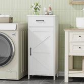 Homhedy bathroom cabinet with drawer, front view, ideal for organized storage