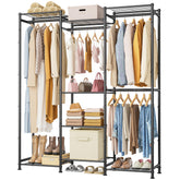 HOMIDEC Wardrobe with four hanging spaces for easy outfit planning.