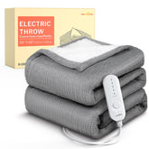 HOMLYNS LuxeHeat blanket: soft fabric for cozy warmth during chilly evenings.