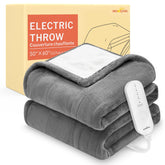 HOMLYNS LuxeHeat blanket-warmth on the sofa for relaxing evenings.