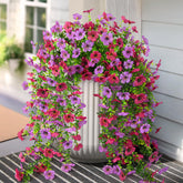 Hommyea artificial hanging flower in light purple red adds year-round color