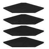 Homode corner floating shelves with diamond four-tier design and cord hole for tidy cables.