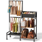 Homsorout Purse Organizer 3-tier storage keeps bags visible and accessible.