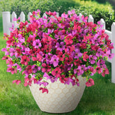Homsunny 12-branch outdoor artificial flowers bouquet for versatile planter displays