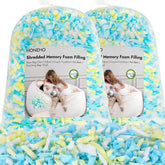 HONEHO shredded memory foam filler pours into a bean bag for soft, responsive comfort