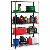 Honey-Can-Do heavy-duty shelving unit with adjustable tiers for garage storage
