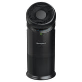 Honeywell Allergen Plus Turbo360 swivel fan circulating HEPA air in large rooms.