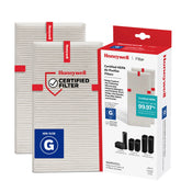 Honeywell HEPA Filter G in-box replacement supports cleaner air in your purifier.