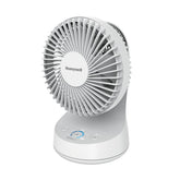 Honeywell QuietSet 5 oscillating table fan front view for personal cooling