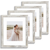 Hongkee 11x14 frame with glass delivers a clear, dust-resistant wall display.
