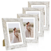 Hongkee 5x7 frame with real glass showcases clear photos and protects them.