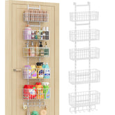 Hongtamoya over-the-door organizer with five baskets for tidy entryways