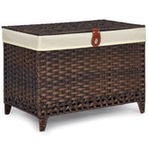 Honjourai wicker storage basket with lid keeps clothing organized and dust-free.