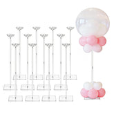 HONTUU 12-pack clear acrylic balloon stand base for stable centerpieces