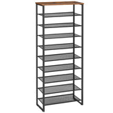 HOOBRO 10-tier shoe rack front door entry keeps shoes organized and accessible