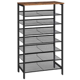 HOOBRO 8-tier shoe rack at the front door keeps entryway tidy and welcoming