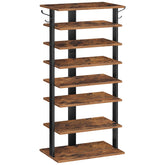HOOBRO 8-tier vertical shoe rack front view showing compact space-saving entryway organizer