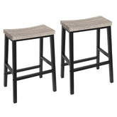 HOOBRO bar stools with ergonomic saddle seat for long seating comfort