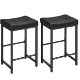 HOOBRO bar stools saddle seat PU upholstery for comfortable dining