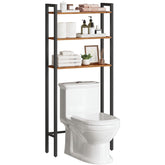 HOOBRO BF41TS01 front view of space-saving over-the-toilet organizer for towels and essentials