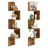 HOOBRO corner shelf wall-mounted set of 2 for versatile wall display