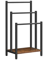 HOOBRO Free Standing Towel Rack front view shows three-tier storage for towels and linens.