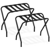 HOOBRO luggage rack foldable metal stand enabling easy luggage access