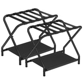 HOOBRO luggage rack folding-stand enables easy organization in a guest room