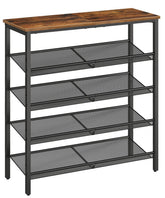 HOOBRO entryway shoe rack with top shelf for organized, accessible storage