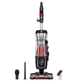 Hoover MaxLife Pro Pet Swivel front view shows strong suction for carpets and hard floors.