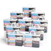 Hopack clear zippered storage bags for clothes keep items visible and organized.