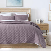 HORIMOTE HOME quilt in queen grayish purple for cozy summer nights.
