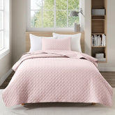 HORIMOTE HOME quilt queen-size light pink enhances summer bedroom style.