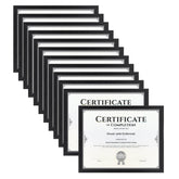 Horlimer 8.5x11 frame set 12 front view for certificate display.