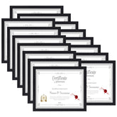 HORLIMER 8.5x11 frame set for certificates and photos on wall or desk.