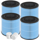 Horserdy AP0601 four-pack filters for AIRTOK purifier, optimized fit.