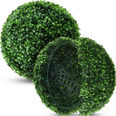 Hotop topiary ball 9inch two-pack offers instant greenery for indoors or outdoors.