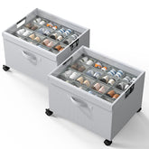 HOUSE AGAIN metal-frame shoe organizer for durable closet storage.