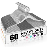HOUSE DAY heavy duty hangers securely hold heavy coats and jackets.