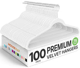 House Day velvet hanger with plush velvet grip holds delicate fabrics securely.