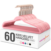 House Day velvet kids hangers ultra-thin profile saves closet space while organizing clothing