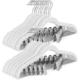 HOUSE DAY velvet skirt hangers 24-pack keep skirts secure with non-slip velvet.