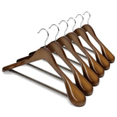 HOUSE DAY wide-shoulder hanger preserves suit shape and collar integrity.