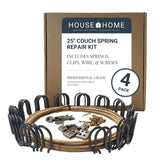 House2Home 25-inch couch spring repair kit restores cushion support for sagging sofas.