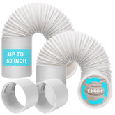 HOXHA two-pack portable AC hose with coupler for easy venting