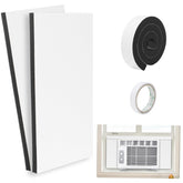 HOXHA top panel installed to seal window gap for improved temperature control