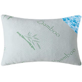 HOXXME shredded memory foam pillow with cooling cover supports neck comfort overnight